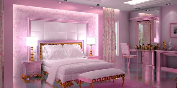 Romantische-Schlafzimmer-Design-Ideen-Wunderbar-Design-Linien-schminktisch-mit-einem-stuhl