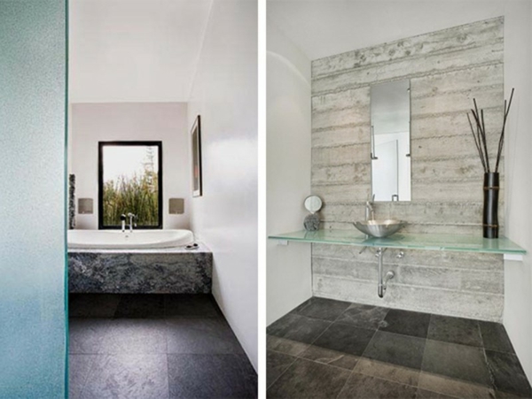 badezimmer-dekoration-schöner-wohnen-zwei-bilder - moderne bäder ideen