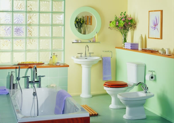 dekoartikel-für-badezimmer-lustig-aussehen - helle farben