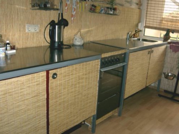 edelstahl-küche-arbeitsplatte - küchenblock modern