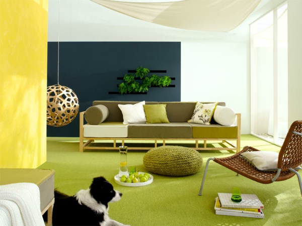 farbdesigner-schöner-wohnen-gelb-grün-und-schwarz - gemütlich