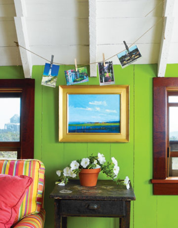 farbpalette-wandfarbe-grüne-grelle-nuance - dachwohnung