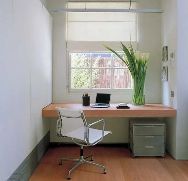 ikea-büromöbel-schön- weißer stuhl auf rollen