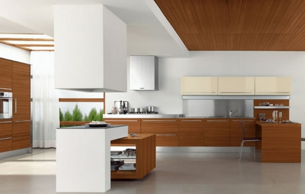 luxuriösische-küche-mit-modernen-küchenmöbeln - viel platz in der küche