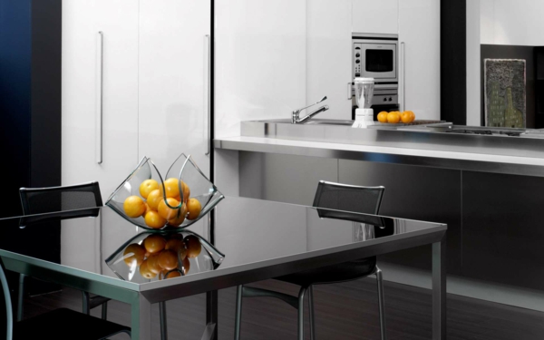 moderne-küchenmöbel-in-schwarzer-farbe - ultramoderne gestaltung