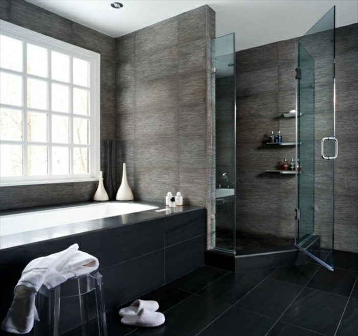 wandfarbe-angebot-fürs-badezimmer-graue-wandfarbe-und-schwarze-wandfarbe