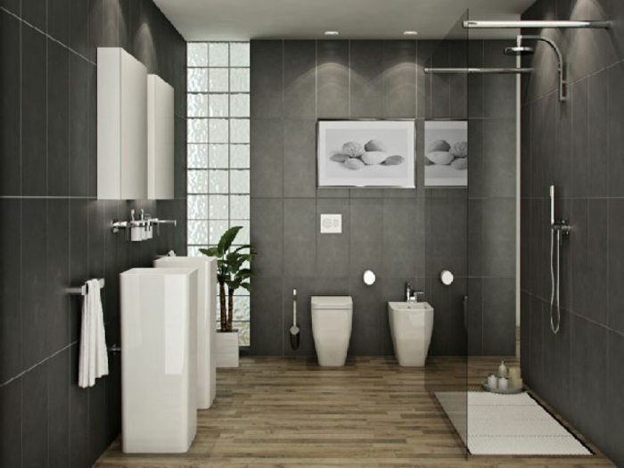 wandfarbe-grau-badezimmer-schöne-ideen-zum-streichen