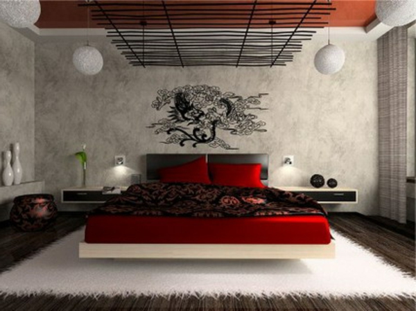 wandgestaltung-ideen-für-schlafzimmer-modern