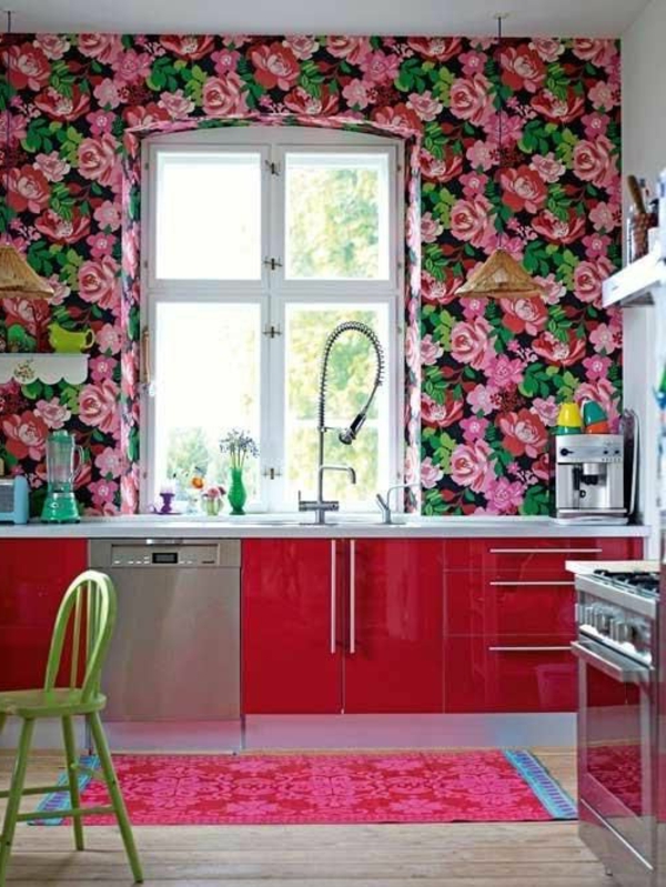 Küchentapeten-Beispiele-floral