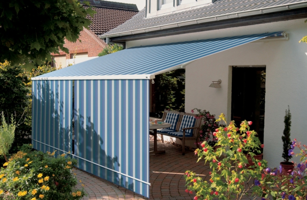 blaue-farbe-für-sonnensegel-für-terrasse-wunderschön wirkend