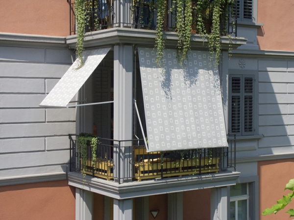 sonnensegel für balkon-graue farbe-wunderschön wirkend