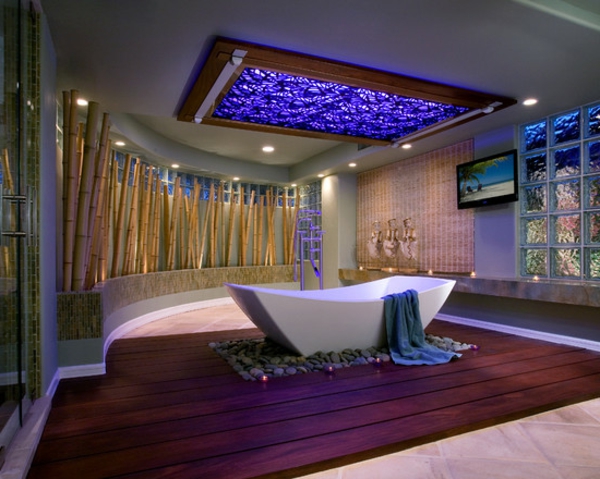super-coole-bambus-dekoration-zu-hause-badewanne elegant