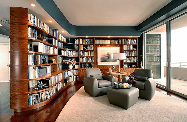 ultra-moderne-design- Haus – Bibliothek