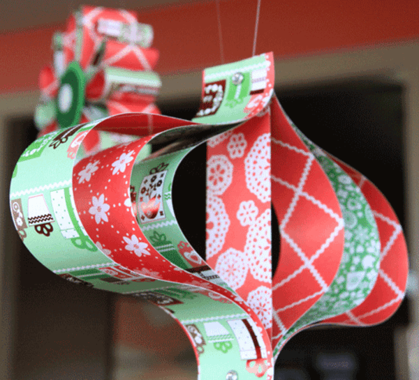 weihnachtsdeko-diy-dekoration aus papier