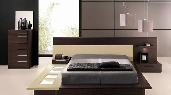 Komfortable-Feng-Shui-Schlafzimmer-Möbel-gut-geordnet