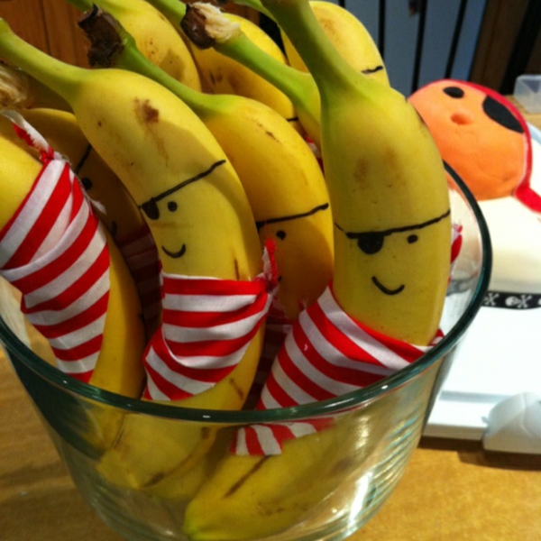 banane-und-zirone-interessante-dekoration- wie piraten machen