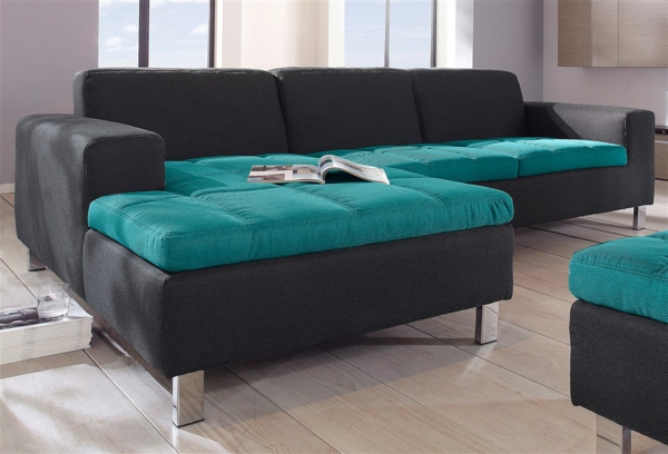 blaue-farbe-für-ecksofa -überzüge- schönes sofa modell