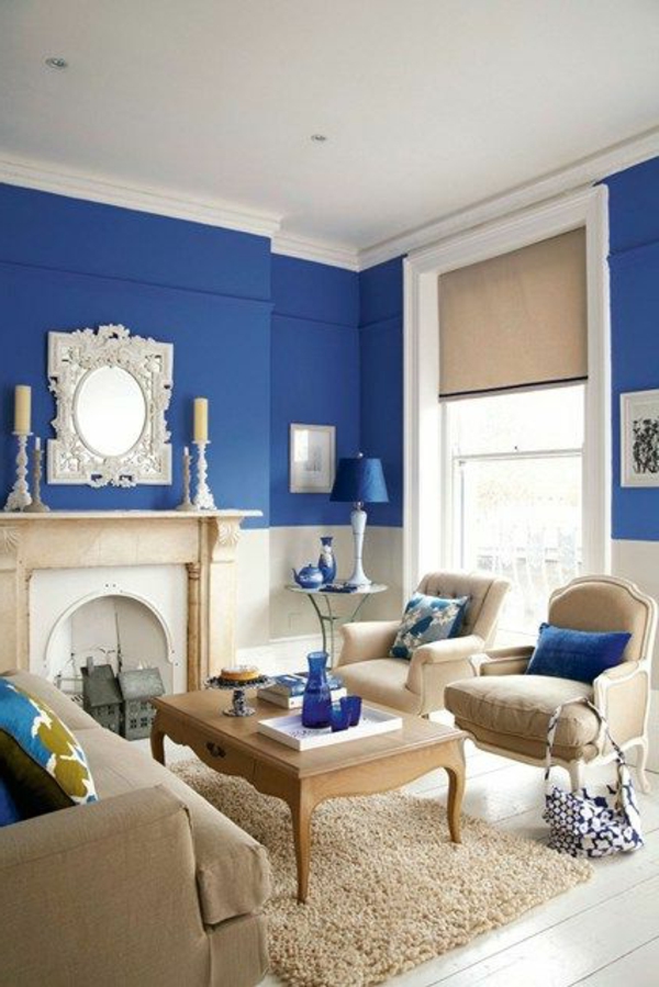 blaue-farbtöne-blaue-wohnzimmer-wandgestaltung (2)