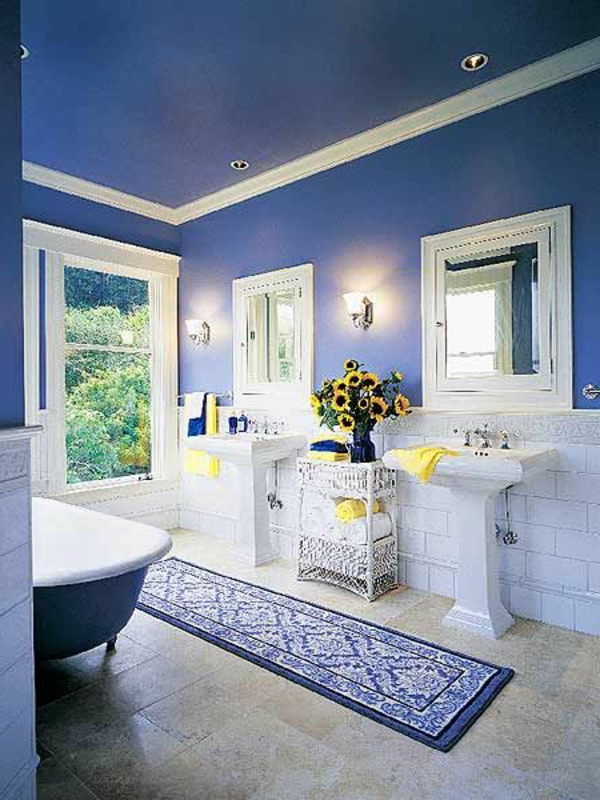 blaue-farbtöne-blaue-wohnzimmer-wandgestaltung4
