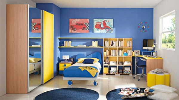 farbideen-für-kinderzimmer-blau-gelb
