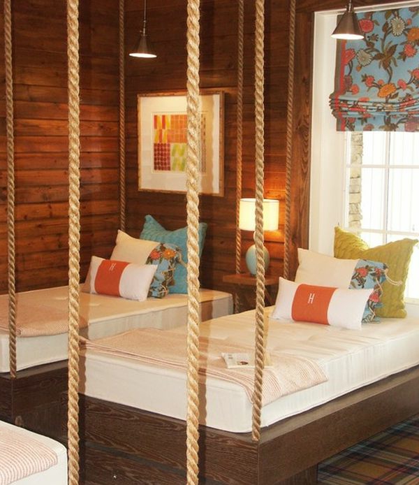 Ein hängendes Bett zu Hause - neue 20 Ideen! - Archzine.net