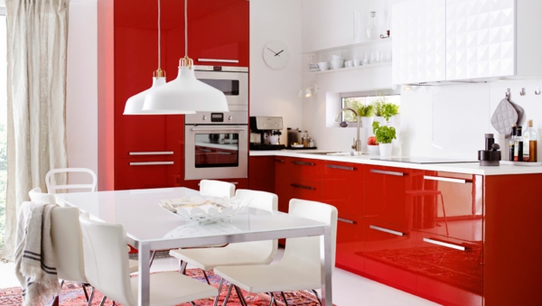 rote-farbe-küche