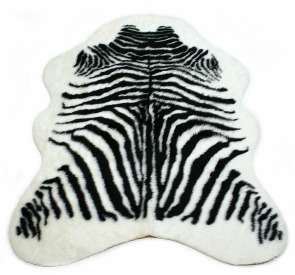 zebrafell-möbel-moderner-teppich