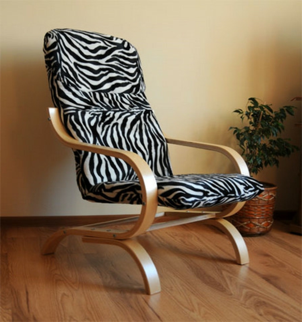 zebrafell-möbel-stuhl