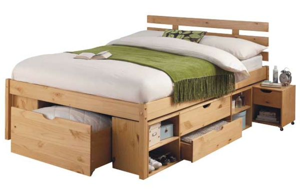 Doppel-Bett-Holz