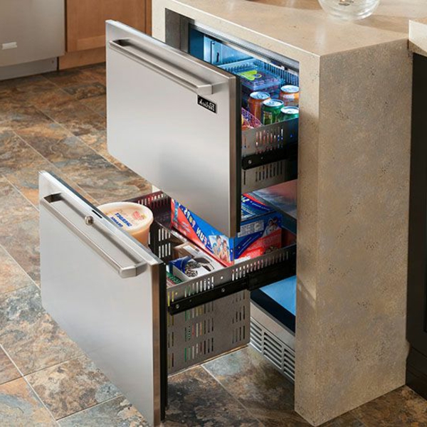 -Kühlschrank-zwei-Schubladen-Küche-Idee