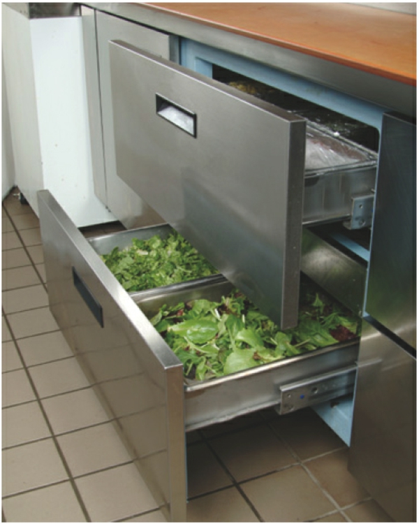 Kühlschränke-mit-Schubladen-Küche-Designidee-moderne-Gestaltung