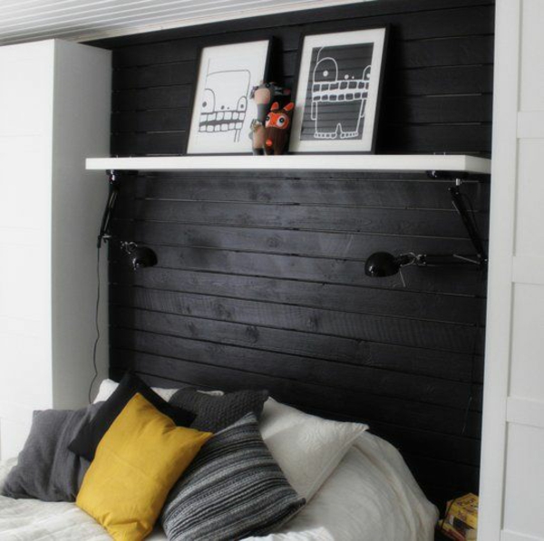 schwarze-Lampen-für-Bett-gemütliches-Schlafzimmer