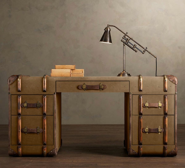 Schreibtisch-Möbel-Vintage-Ideen-Design