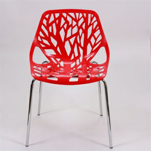 kleiner-Stuhl-in-roter-Farbe-modern