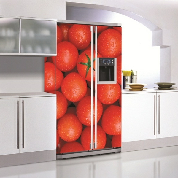 frische-Tomaten-Kühlschrank-Aufkleber