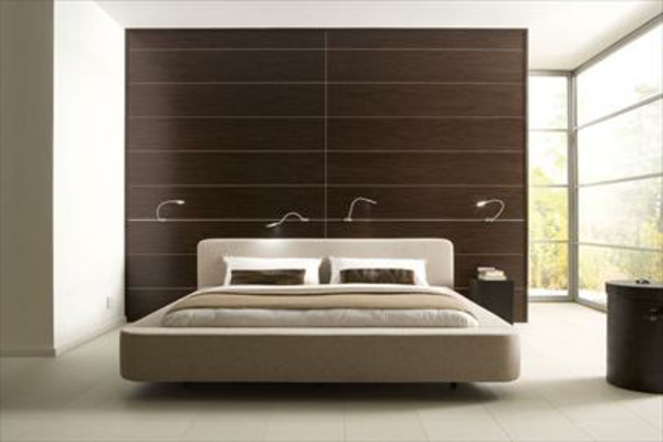 deko   paneele-für-ein-elegantes-schlafzimmer - mit einem modernen bett