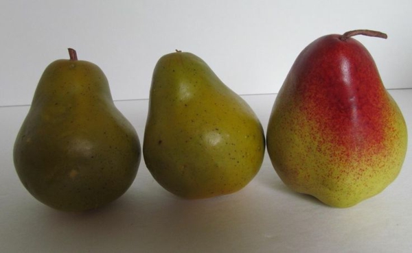 drei-grünen-Birnen-Obst-Dekoidee