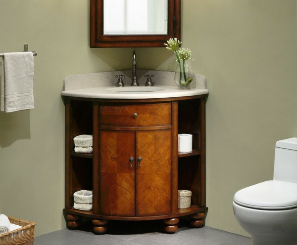 eckwaschtisch-im-badezimmer-mit-unterschränken-aus-Holz