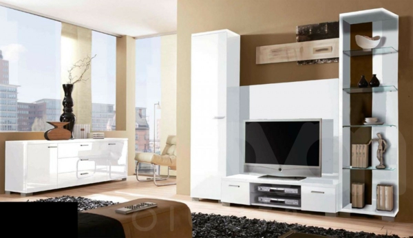 exklusive-tv-möbel-kreative-wohnzimmer-gestaltung mit gläsernen wänden