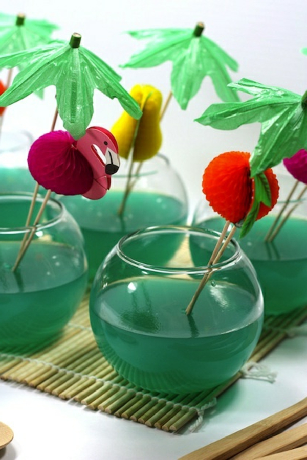 grüne-Cocktails-Dekoideen-Party-Idee