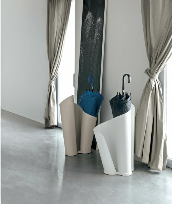 italienische-Designer-Regenschirm-Ständer-Design-Weiß
