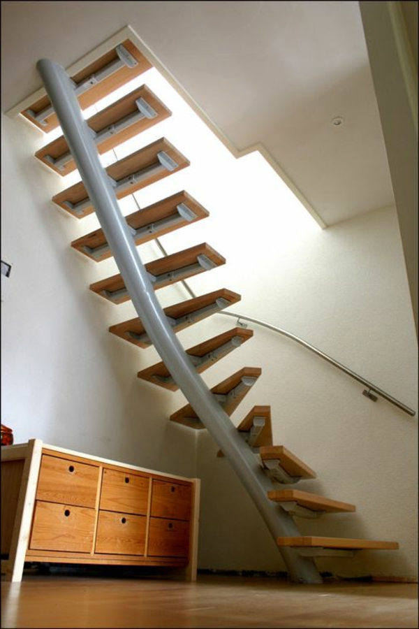 kleine-Treppen-für-die-Wohnung-Designidee-Platzsparende Treppen