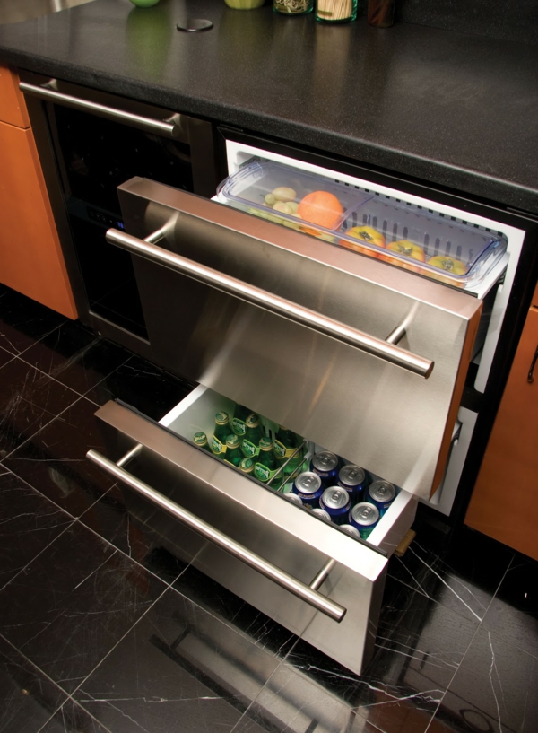 moderne-Küche-Kühlschränke-mit-Schubladen-Design