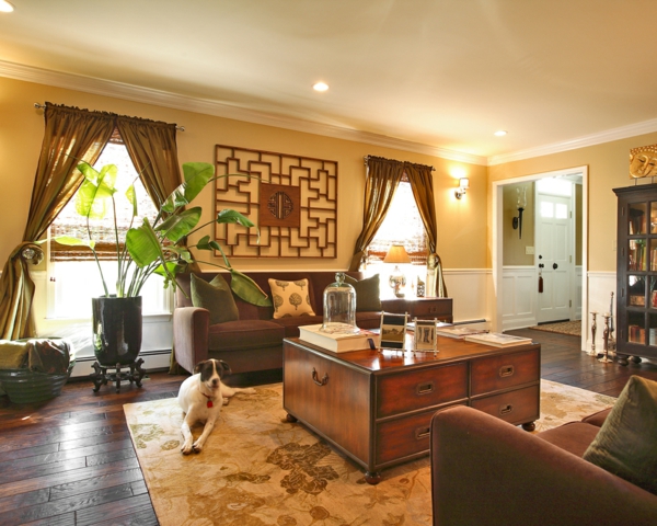 orientalische-dekoration-für-wohnzimmer-braune-elemente