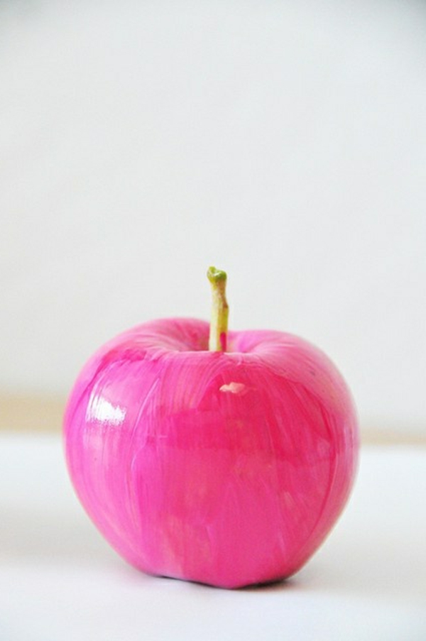 rosa-Apfel-Künstliches-Obst-schön-gestalten