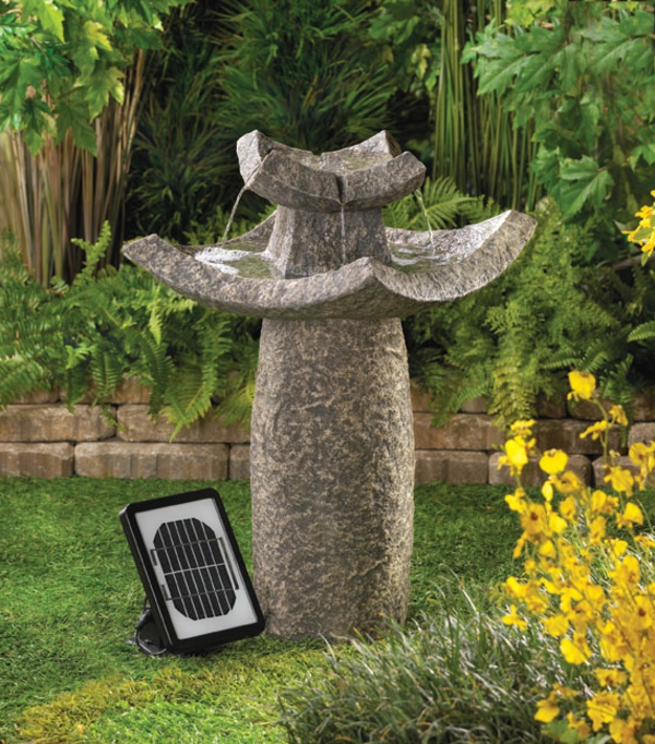 Solar Springbrunnen für den Garten