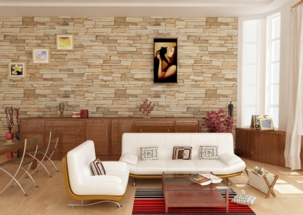 vintage- design möbel-weisse-möbel-im-wohnzimmer-mit-weissen-Möbel