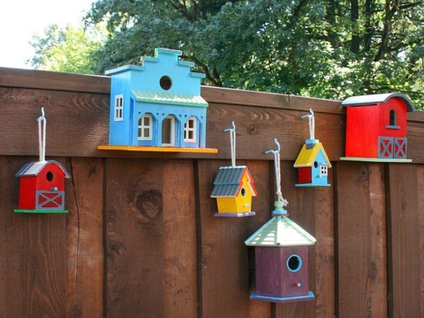 Gartendeko-selber-machen-Vogelhäuser