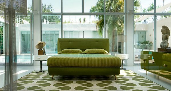 Grünes-Wohnzimmer-Teppich-Ideen