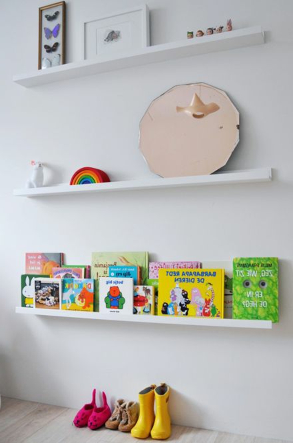 Kinder-Bücherregal-Weiß-Ideen